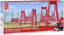 HAPE Spielzeugeisenbahn-Brücke Große Doppel-Hängebrücke Bunt Bild 2