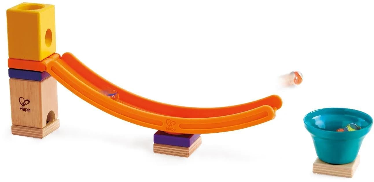 HAPE Quadrilla Mega Skatepark Kugelbahn-Bausatz Bunt Holz