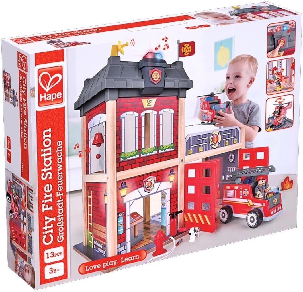 Hape Großstadt-Feuerwache Bunt Holz Kunststoff - Bild 2