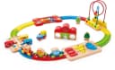 Hape Spielzeug-Eisenbahn Regenbogen-Puzzle Eisenbahnset Bunt Holz Bild 2