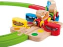 Hape Spielzeug-Eisenbahn Regenbogen-Puzzle Eisenbahnset Bunt Holz Bild 3