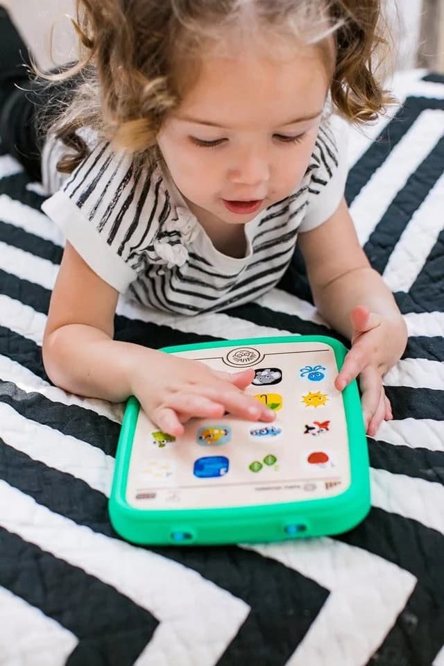 Baby Einstein Lerntablet Bunt Kindercomputer mit Holzelementen