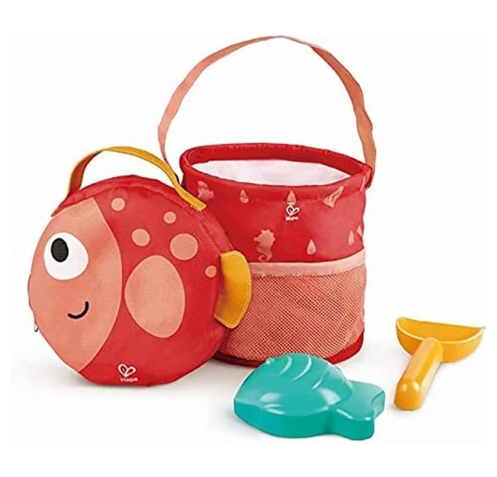Hape Faltbares Strand-Spielset mit Tragetasche und Fisch-Sandförmchen - Bild 2