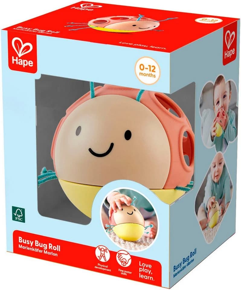 Hape Greifling Marienkäfer Marlon Holz Naturkautschuk