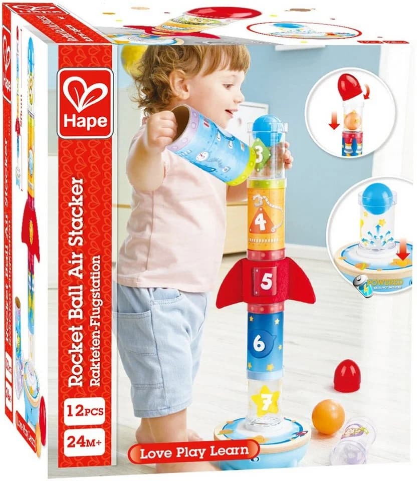 HAPE Raketen-Flugstation Stapelspielzeug Bunt - Bild 2