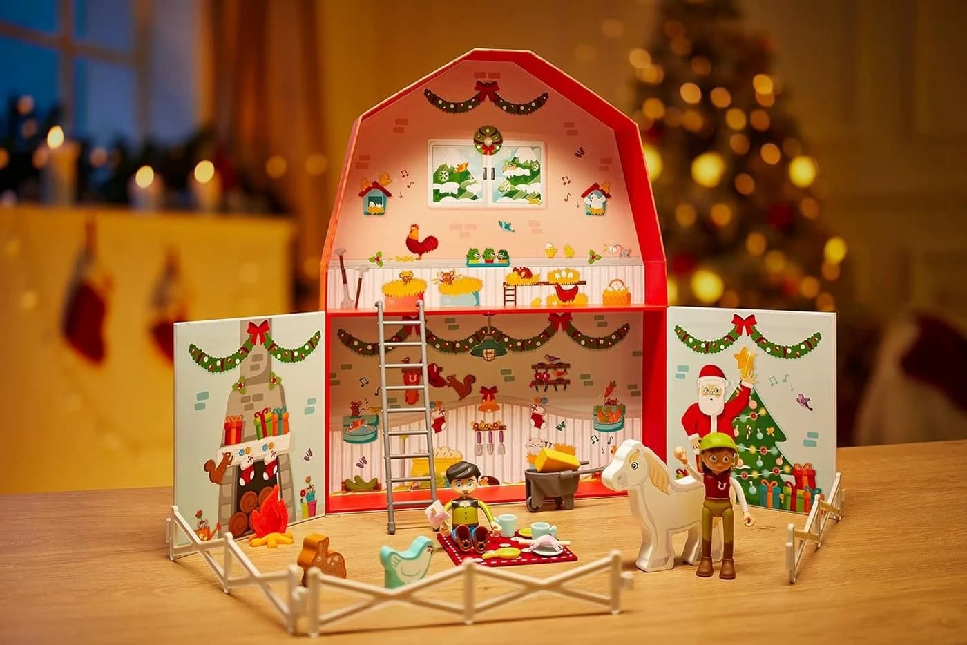 Hape Adventskalender Ponyhof Rot - Bild 4