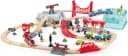 HAPE Spielzeug-Eisenbahn Stadtbahn Bunt mit Schienen und Zubehör Bild 1