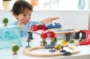 HAPE Spielzeug-Eisenbahn Stadtbahn Bunt mit Schienen und Zubehör Bild 4