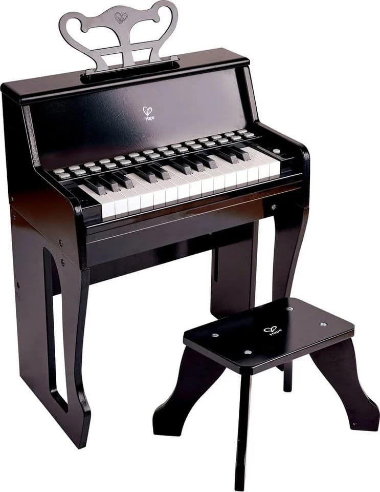 HAPE Leuchttasten-Piano mit Hocker Schwarz - Bild 2