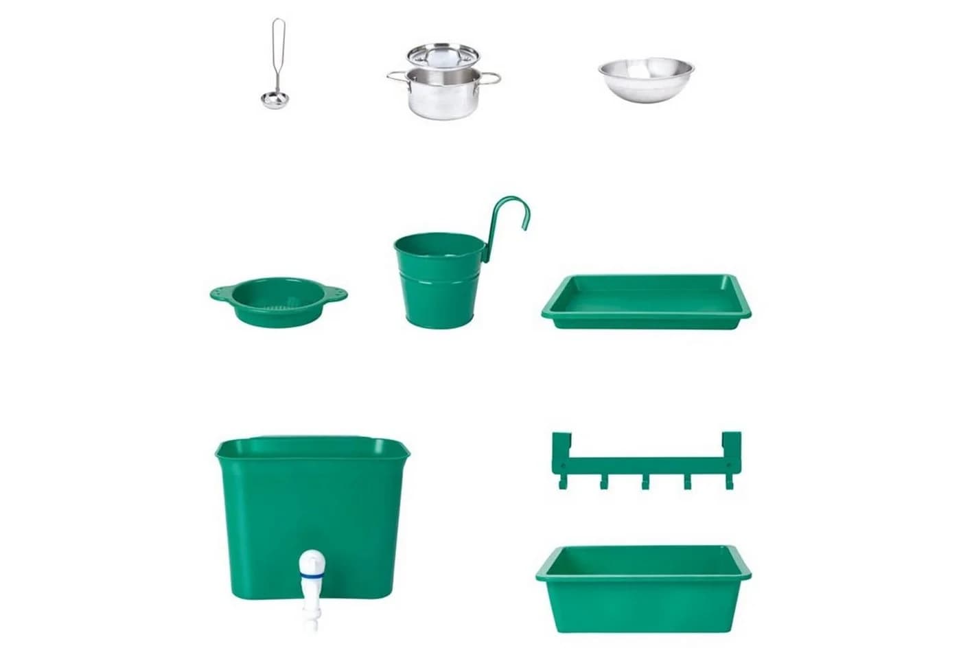 Hape Outdoor Spielküche E3193 mit Wasserhahn und Pflanztöpfen - Bild 5