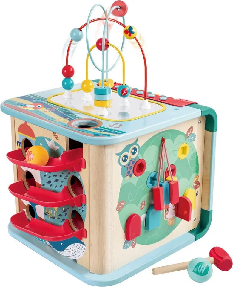 Hape Motorikwürfel Magischer Motorikwürfel mit Soundfunktion
