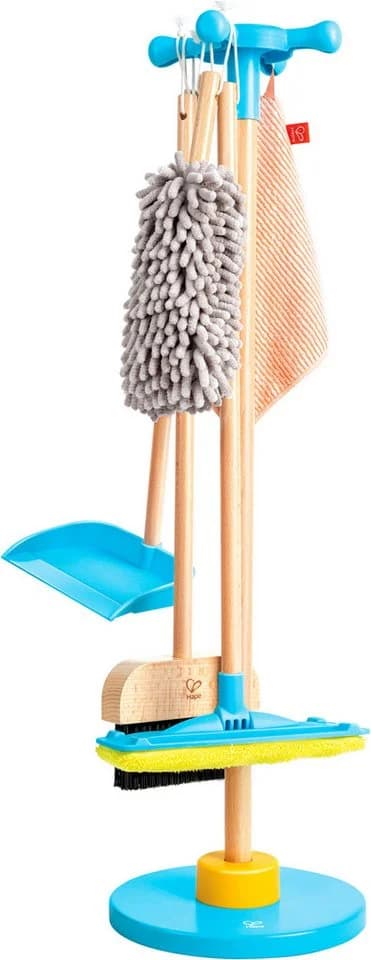 Hape Kinder-Besen Spielzeug-Putzset mit Ordnungsständer Bunt - Bild 2