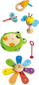 HAPE Rhythmus-Kit Natur Bunt - 5-tlg. Holz Musikinstrumente Set Bild 5