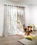 HEINE HOME Gardine 2er-Set Taupe-Weiß Polyester Voile Bild 3