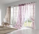 HEINE HOME Gardine 2er-Set Taupe-Weiß Polyester Voile Bild 4