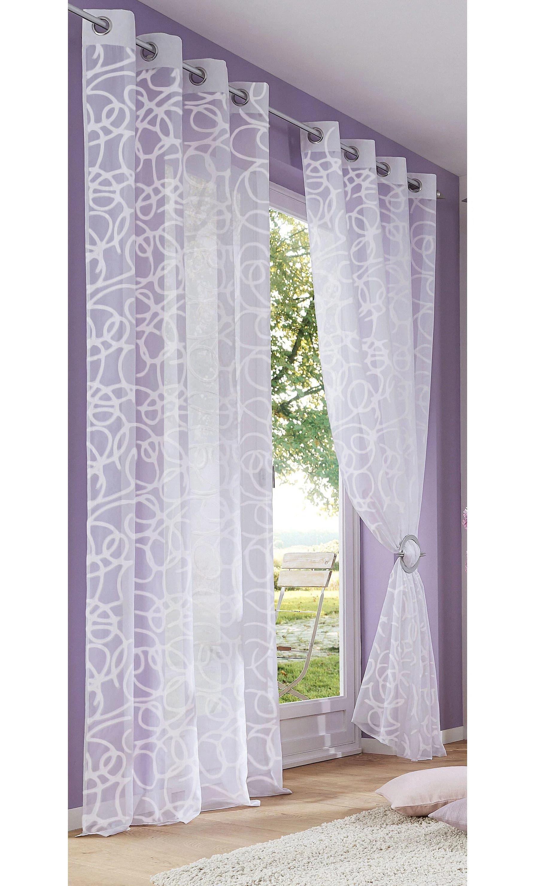 Gardine MY HOME Tanaro 2-er Set Weiß Polyester