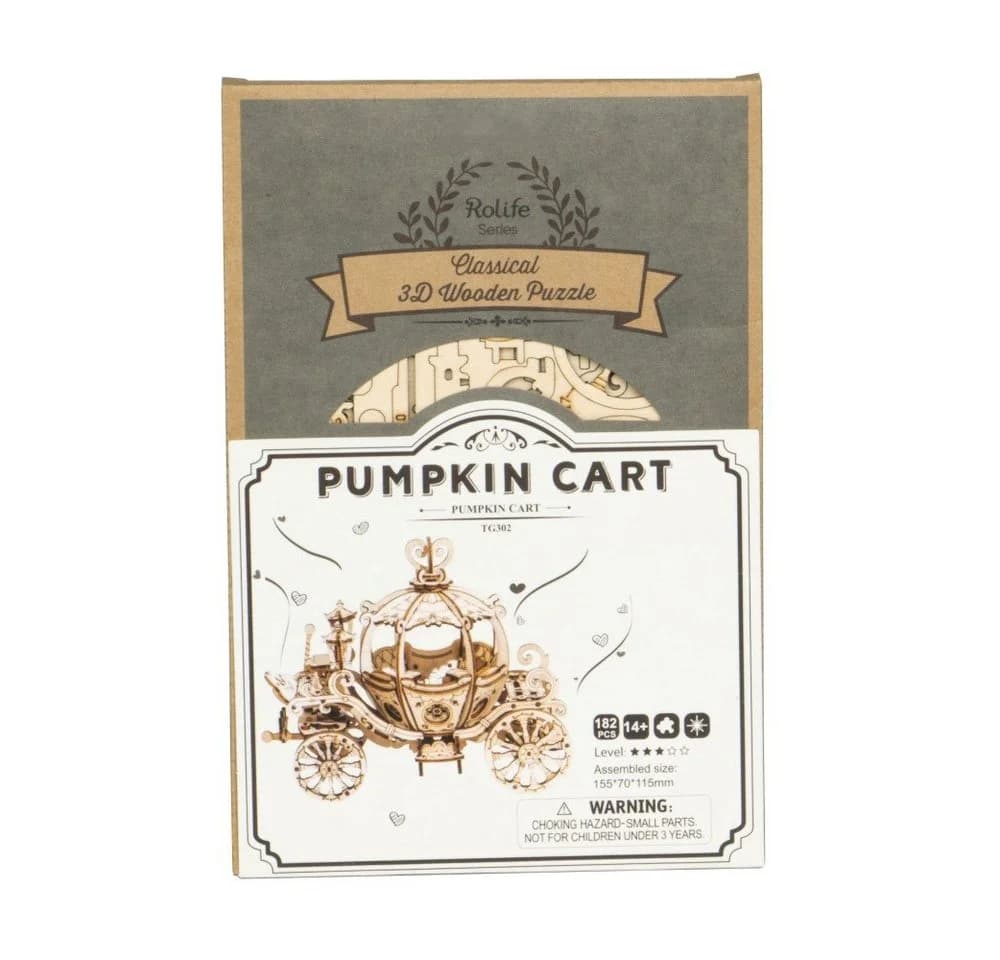 ROLIFE 3D-Puzzle Pumpkin Cart 182 Teile Holz