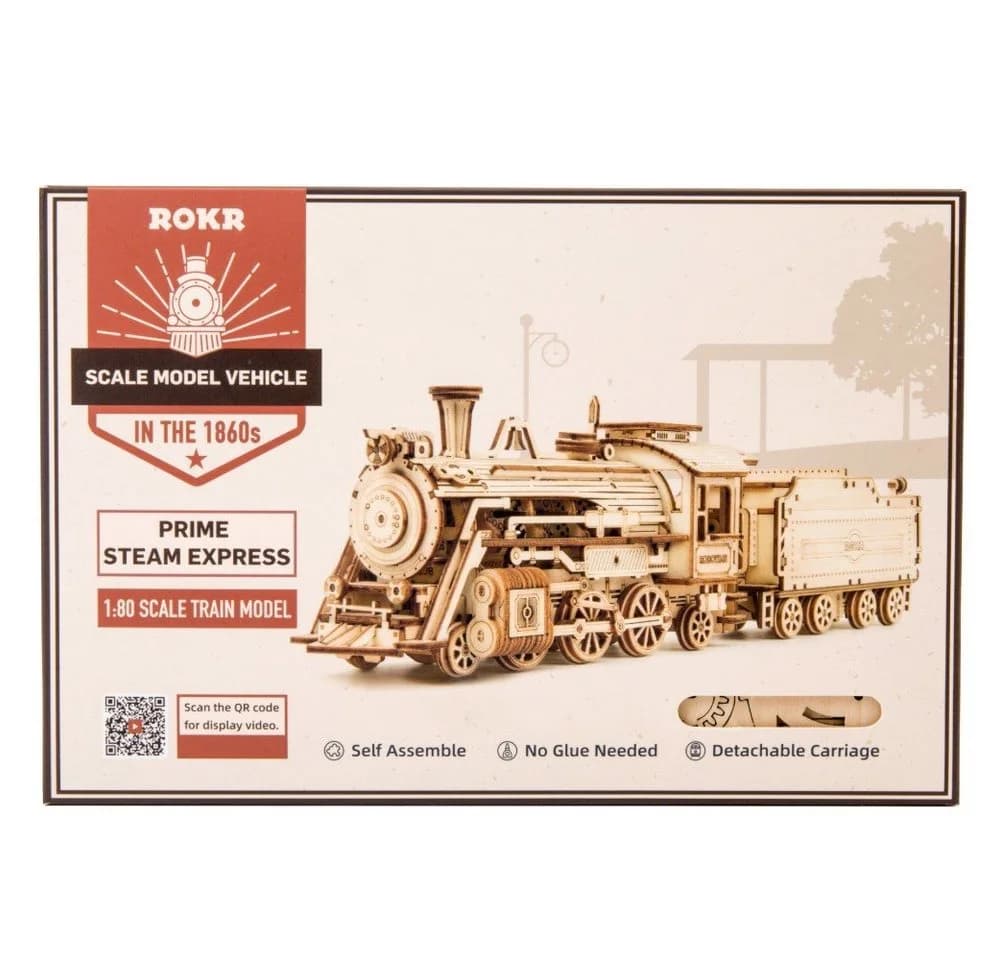 ROKR 3D-Puzzle Prime Steam Express 308 Teile Holz