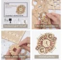 ROKR 3D-Puzzle Zodiac Wanduhr 250 Teile Holzmodell Bild 3