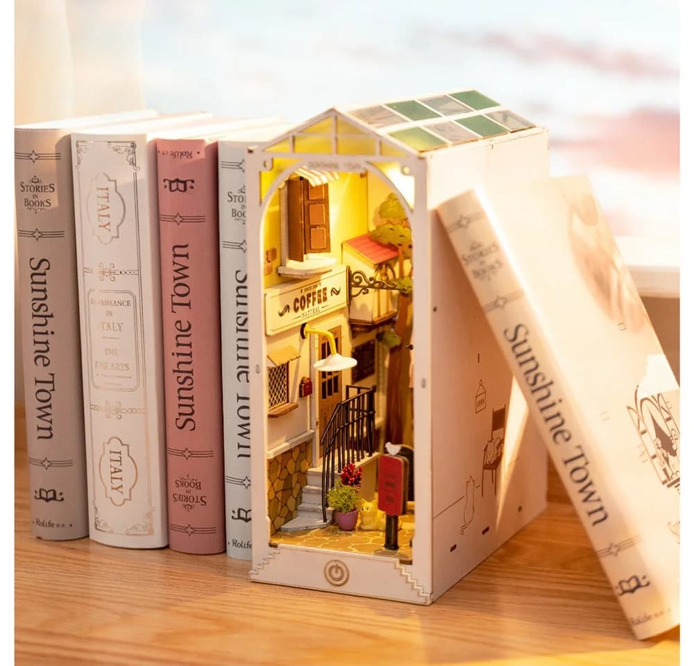 ROLIFE 3D-Holzpuzzle Sonnenscheinstadt mit LED - Bild 5