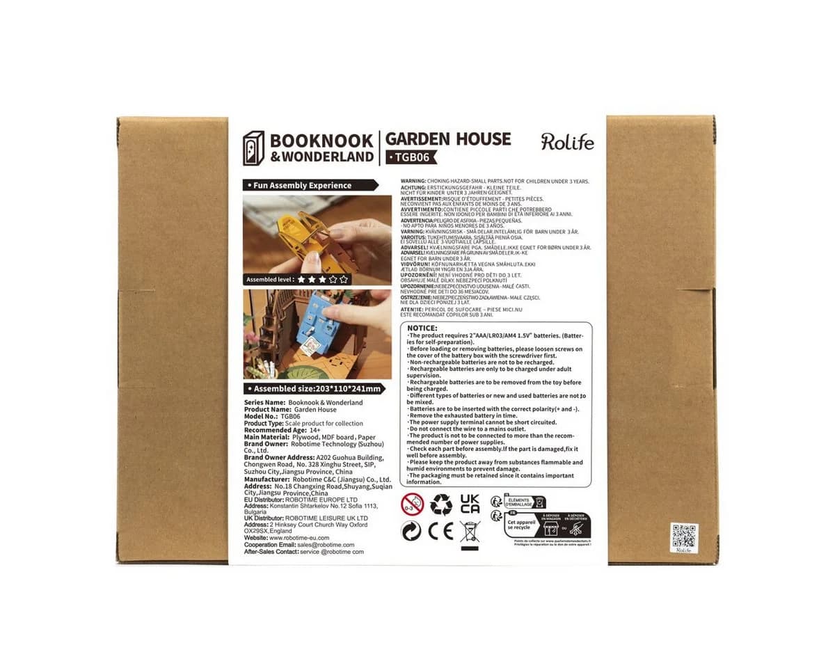 ROLIFE 3D-Puzzle Book Nook "Garden House" 176 Teile - Bild 3
