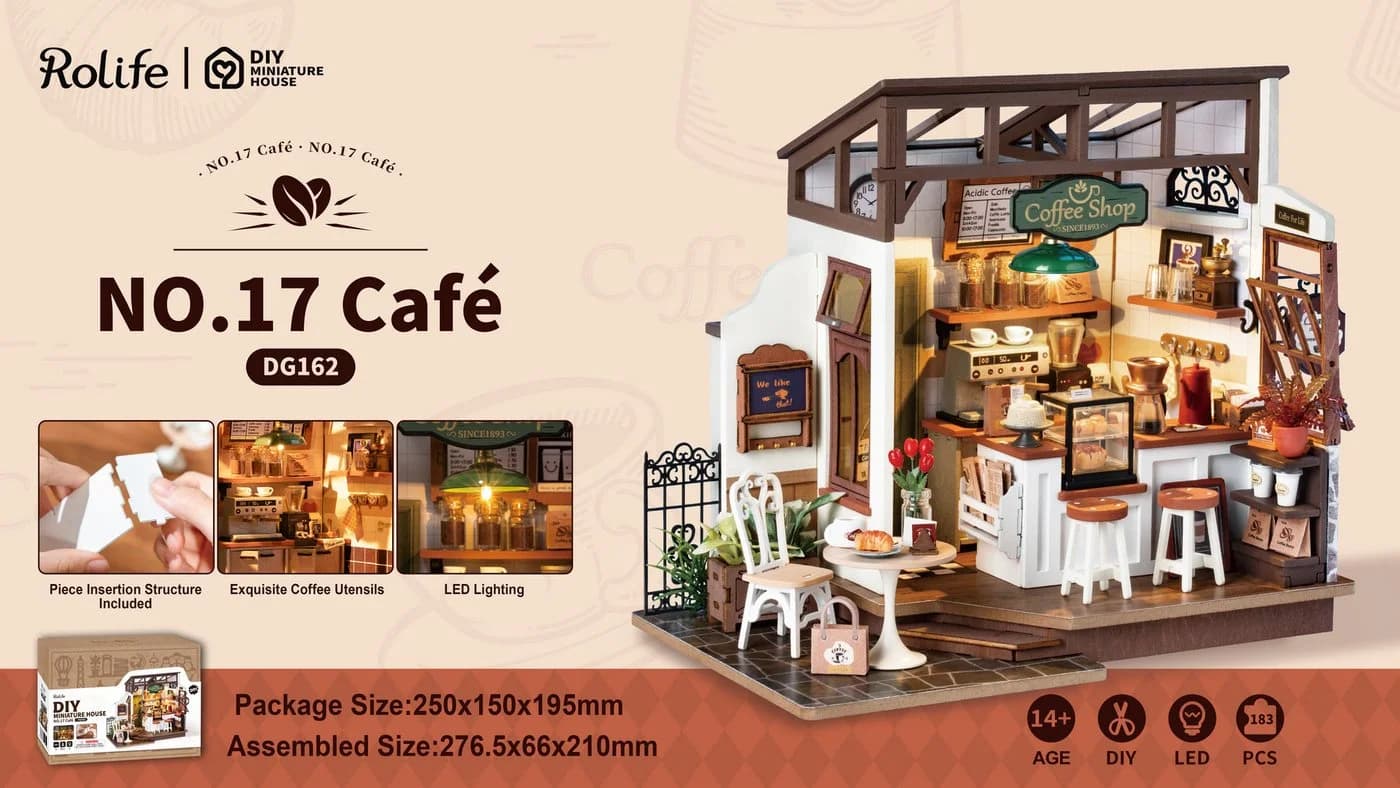 ROLIFE 3D-Puzzle DIY Coffee-Shop Café No. 17 183 Teile - Bild 3