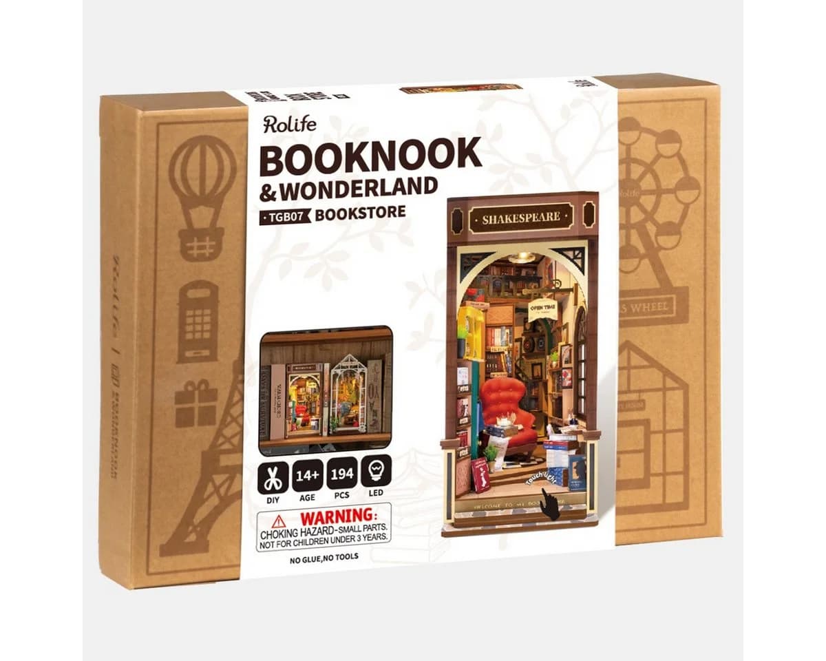 ROLIFE 3D-Puzzle Book Nook "Bookstore" 194 Teile Buchstütze