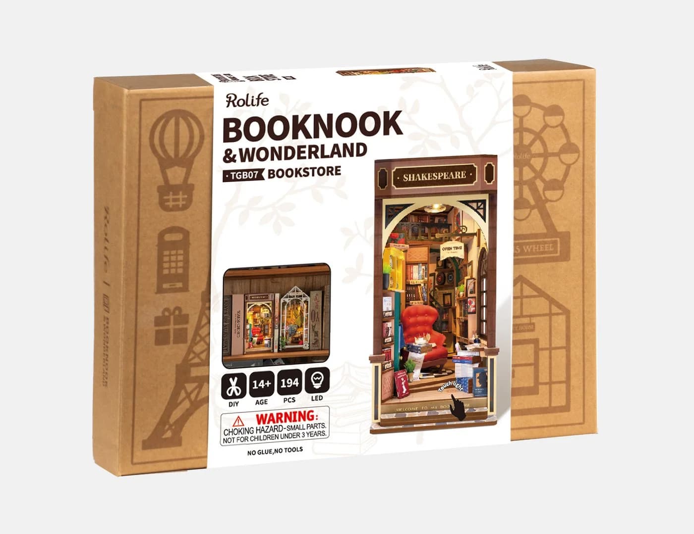 ROLIFE 3D-Puzzle Book Nook "Bookstore" 194 Teile Buchstütze - Bild 2