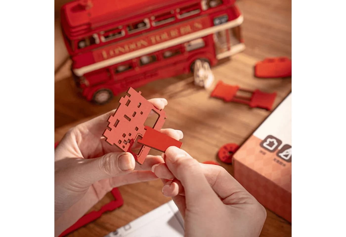 Robotime 3D-Puzzle London Tour Bus 255 Puzzleteile - Bild 5