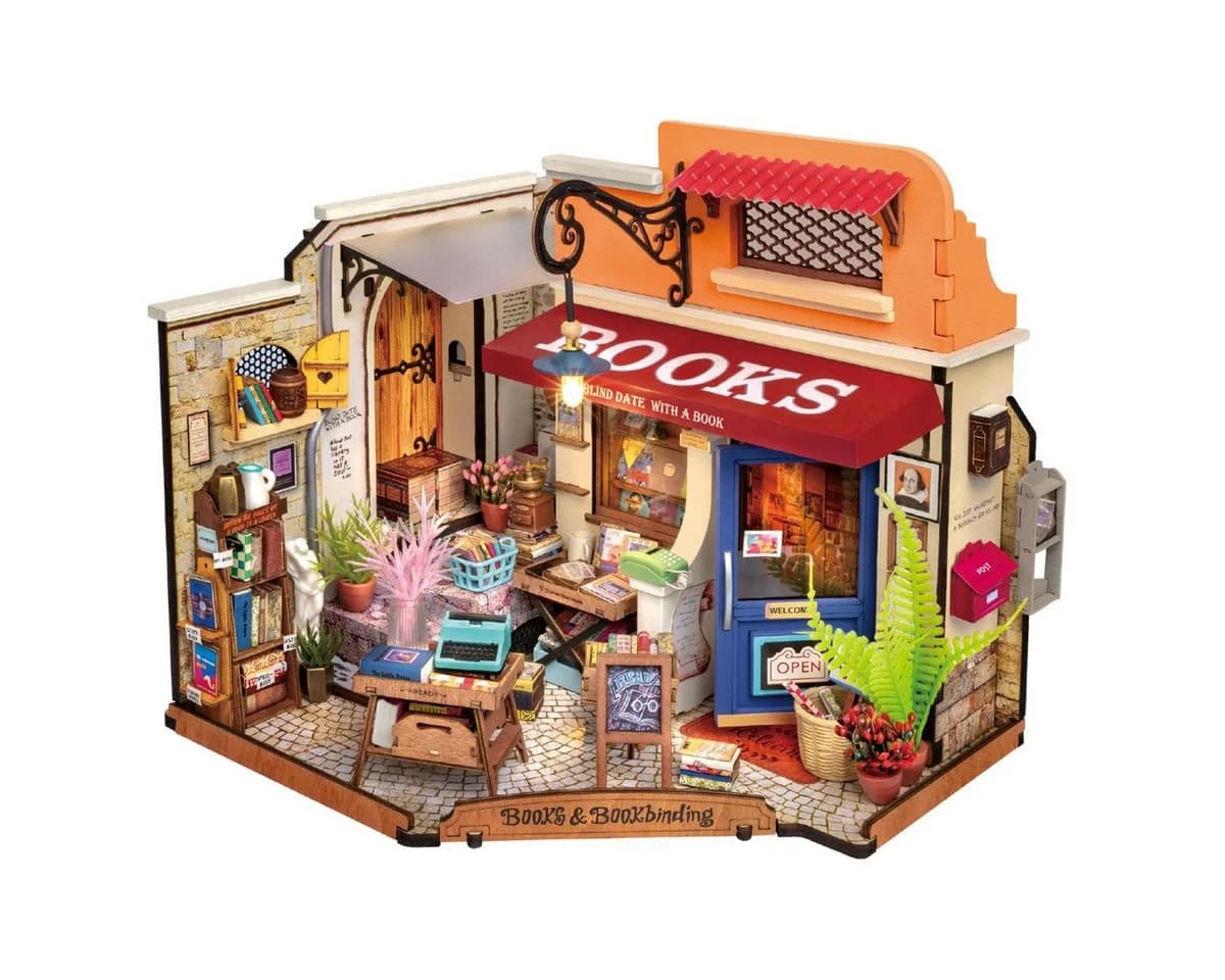 ROLIFE 3D-Puzzle DIY Miniature House Corner Bookstore 108 Teile - Bild 2
