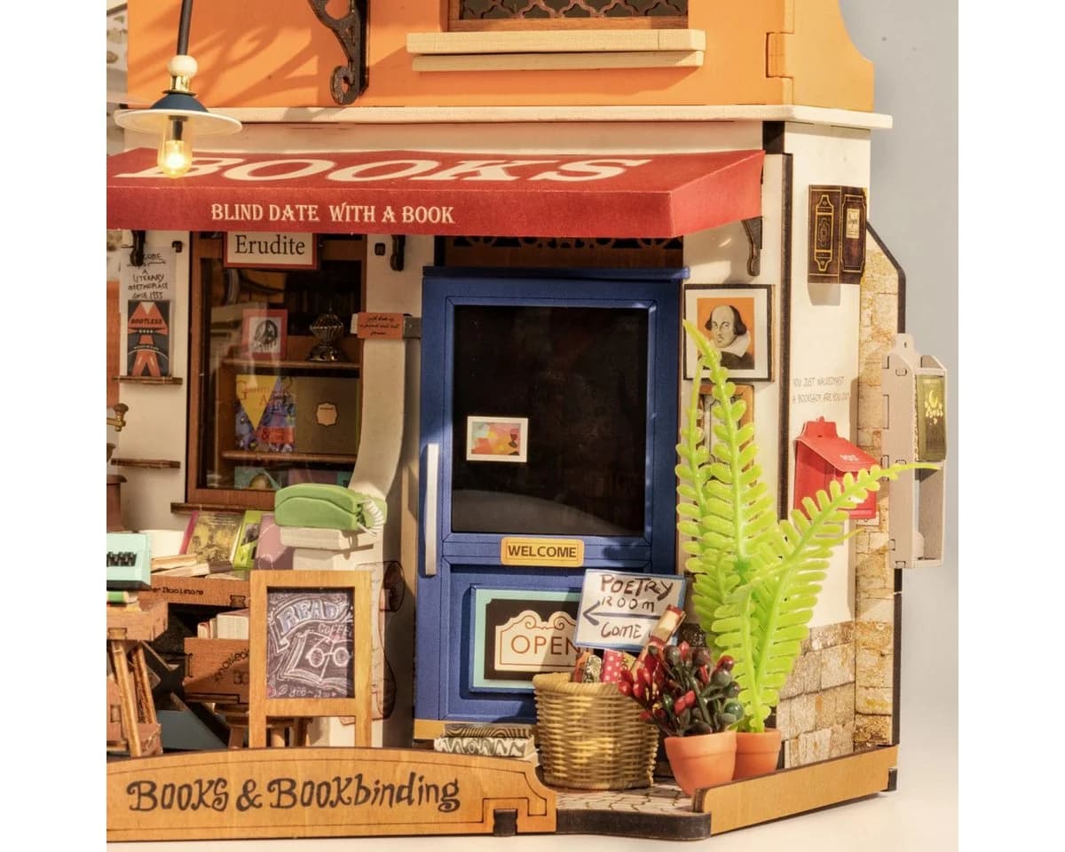 ROLIFE 3D-Puzzle DIY Miniature House Corner Bookstore 108 Teile - Bild 3