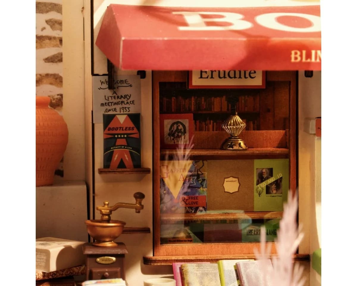 ROLIFE 3D-Puzzle DIY Miniature House Corner Bookstore 108 Teile - Bild 4