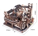 Robotime Marble Spaceport 3D Puzzle 472 Teile Holz Elektrisch LED Bild 4