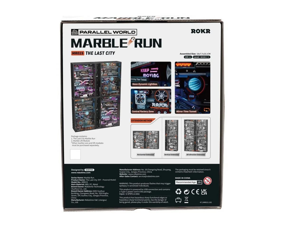 ROKR 3D-Puzzle Marble-Run The Last City 130 Puzzleteile - Bild 3