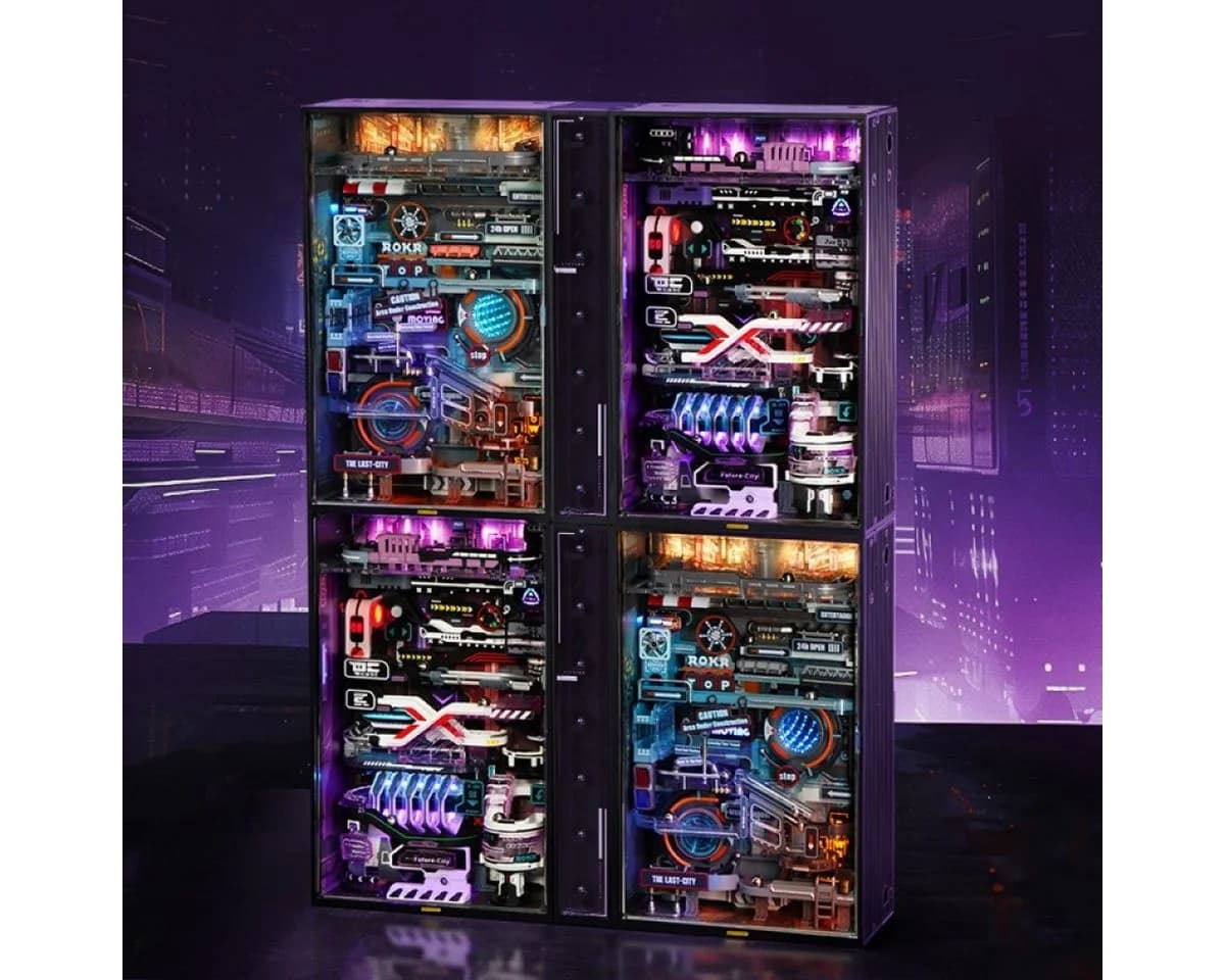 ROKR 3D-Puzzle Marble-Run „The Future City“ 140 Puzzleteile - Bild 5