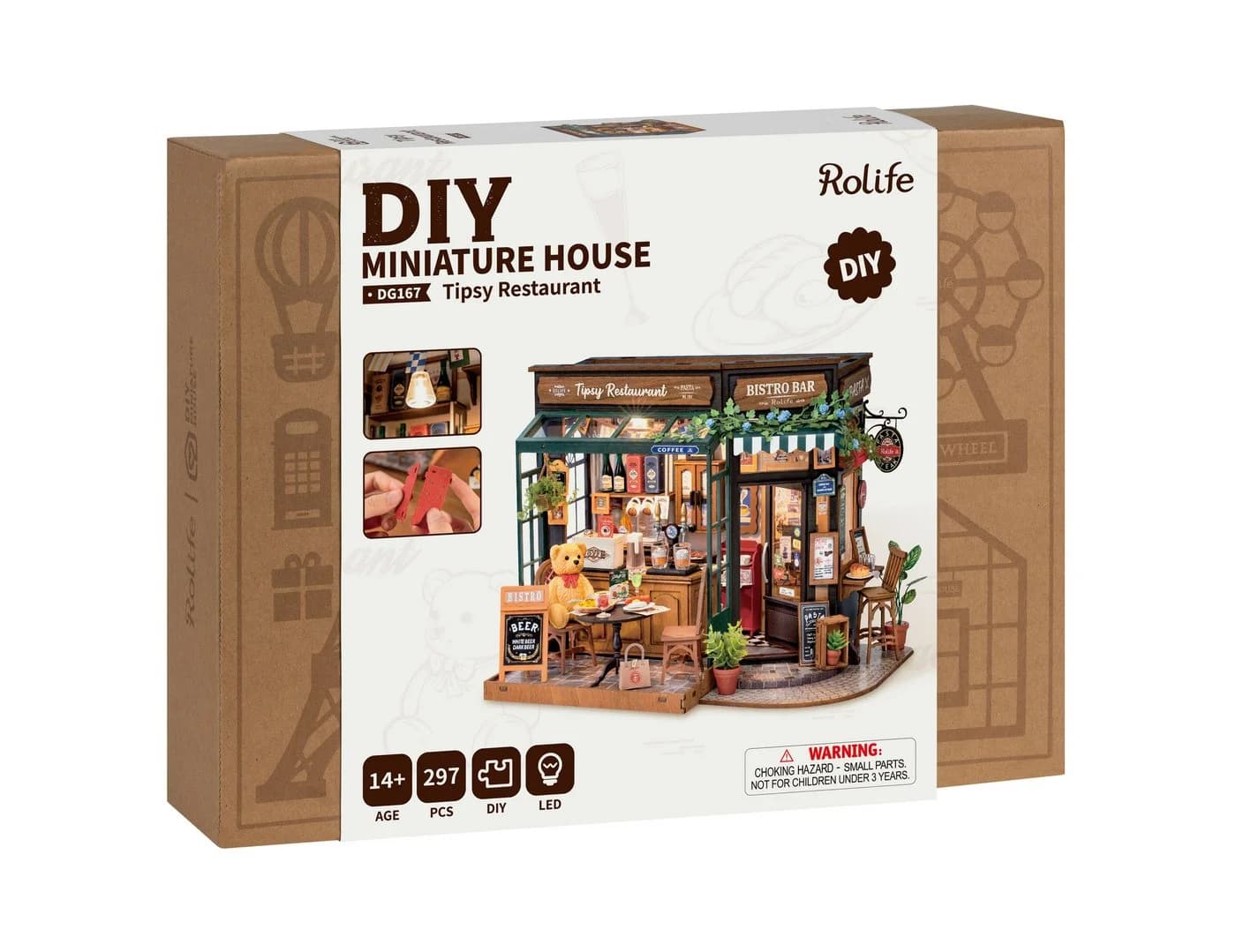 ROLIFE 3D-Puzzle DIY Tipsy Restaurant 297 Teile Bunt
