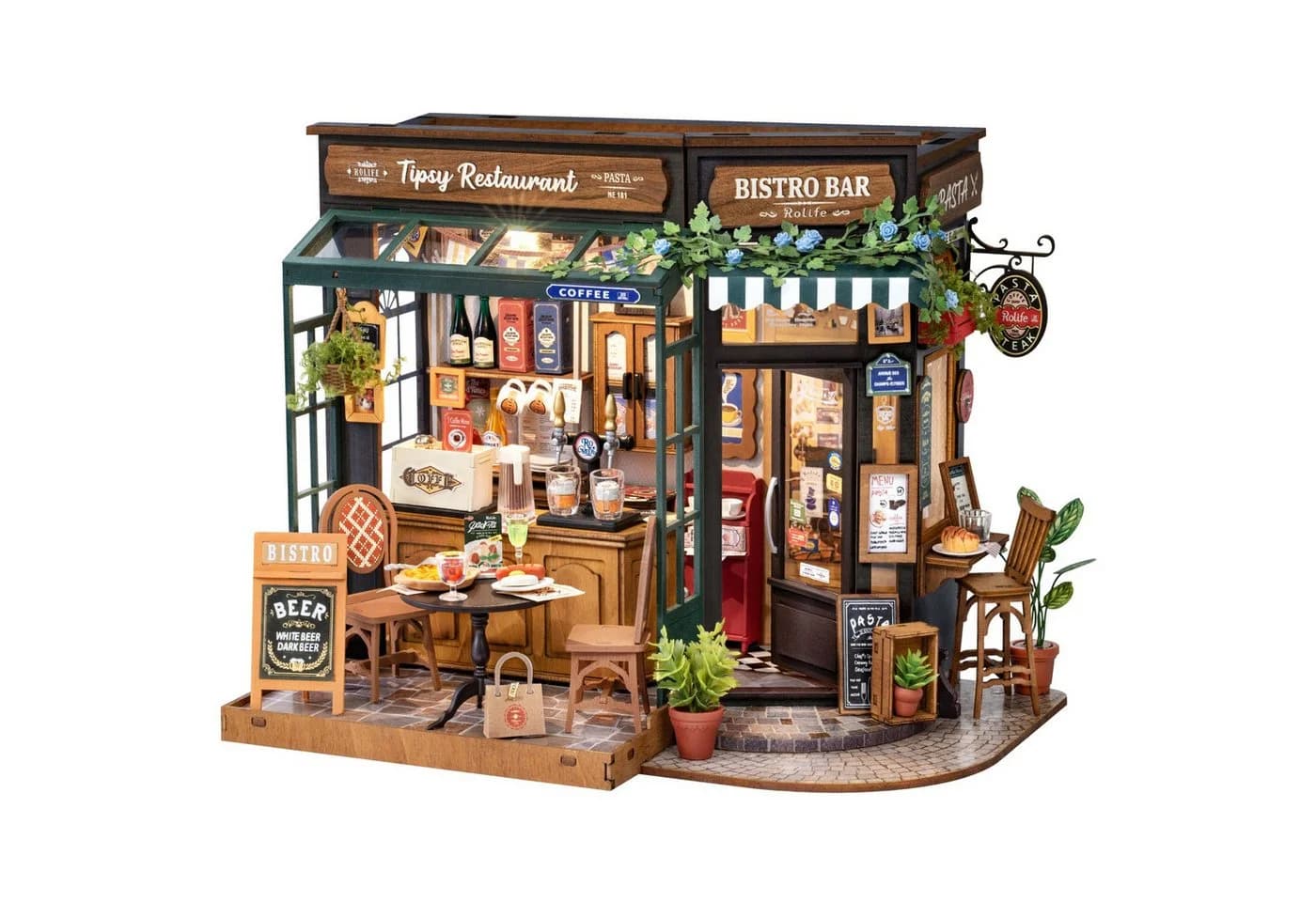 ROLIFE 3D-Puzzle DIY Tipsy Restaurant 297 Teile Bunt - Bild 4
