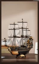 Robotime Modellbausatz The Seahorse Barque Piratenschiff Mechanisches Holzpuzzle 603-tlg Bild 4