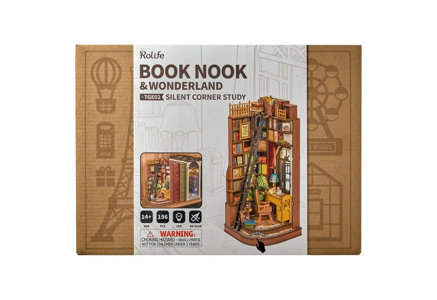 ROLIFE 3D-Puzzle Book Nook "Silent Corner Study" Puzzleteile