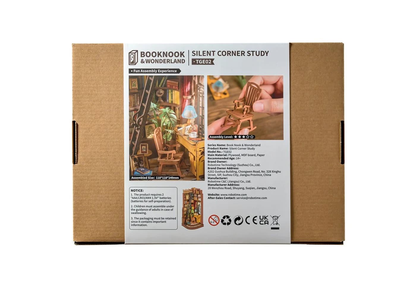 ROLIFE 3D-Puzzle Book Nook "Silent Corner Study" Puzzleteile - Bild 3