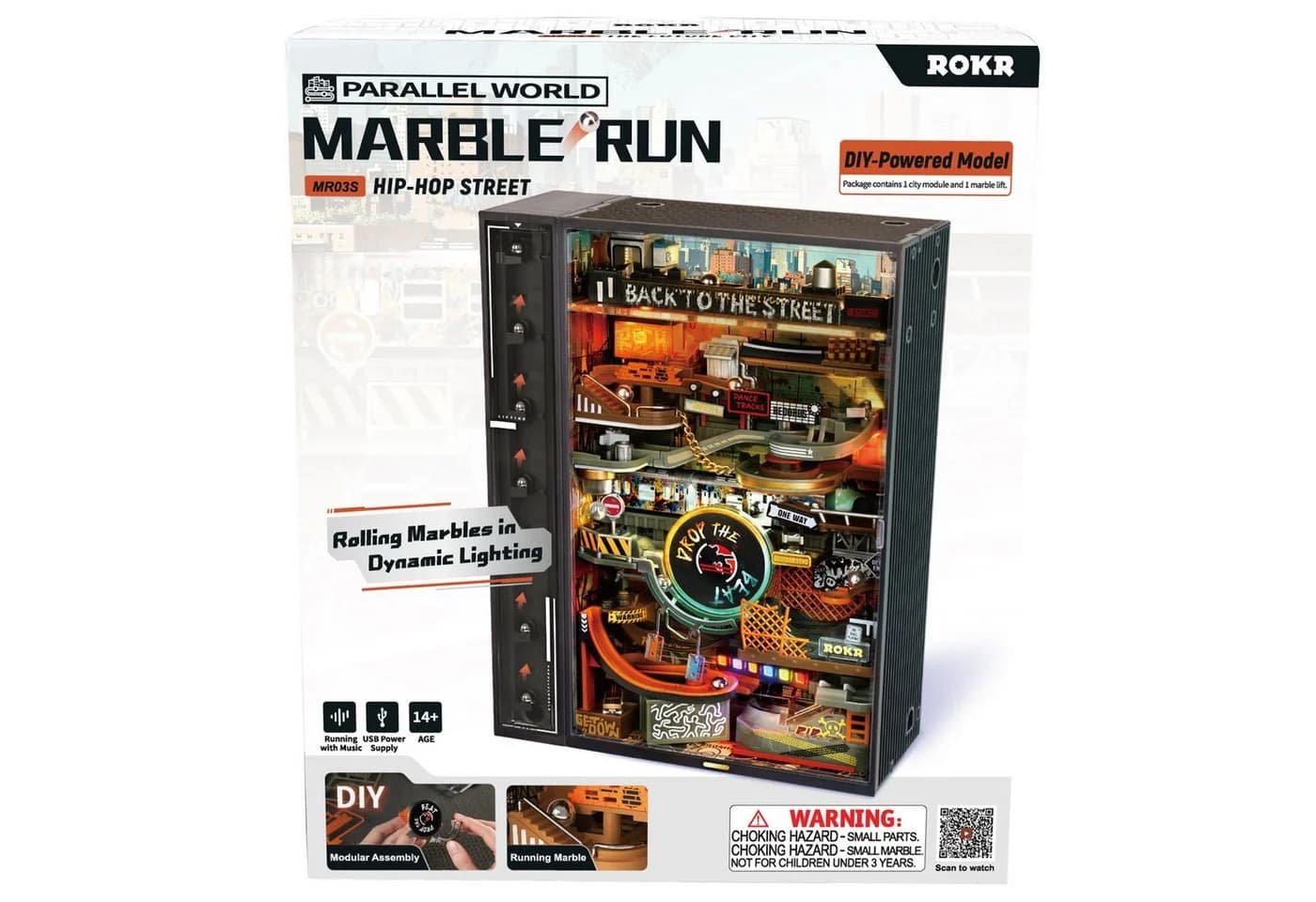 ROKR 3D-Puzzle Marble-Run "Hip-Hop Street"
