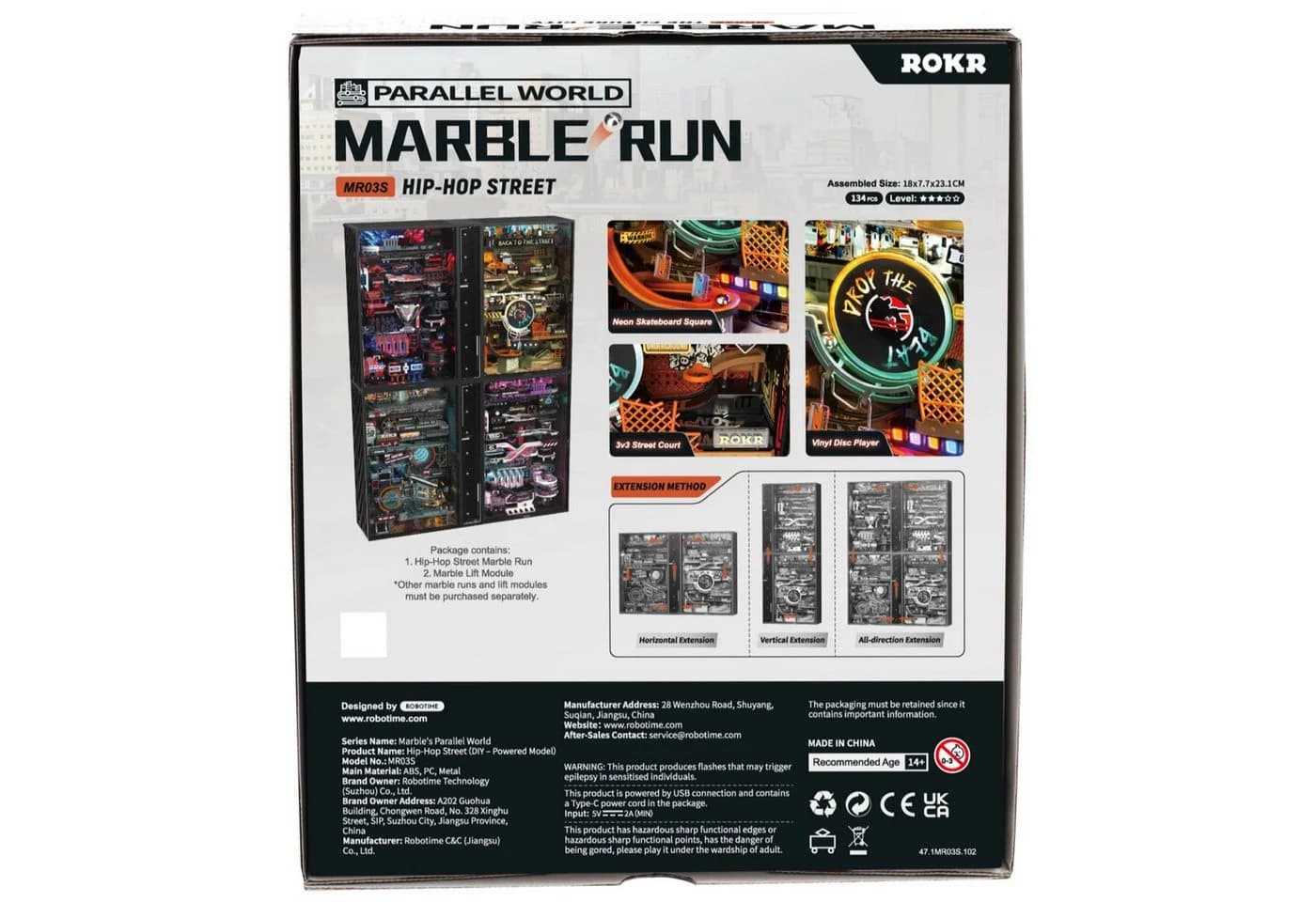 ROKR 3D-Puzzle Marble-Run "Hip-Hop Street" - Bild 3