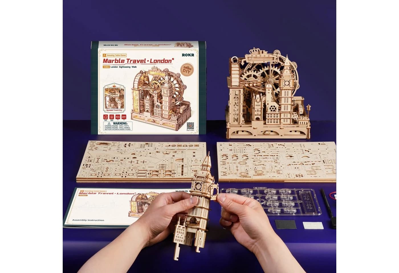 ROKR 3D-Puzzle Kugelbahn Marble Travel London - Bild 5