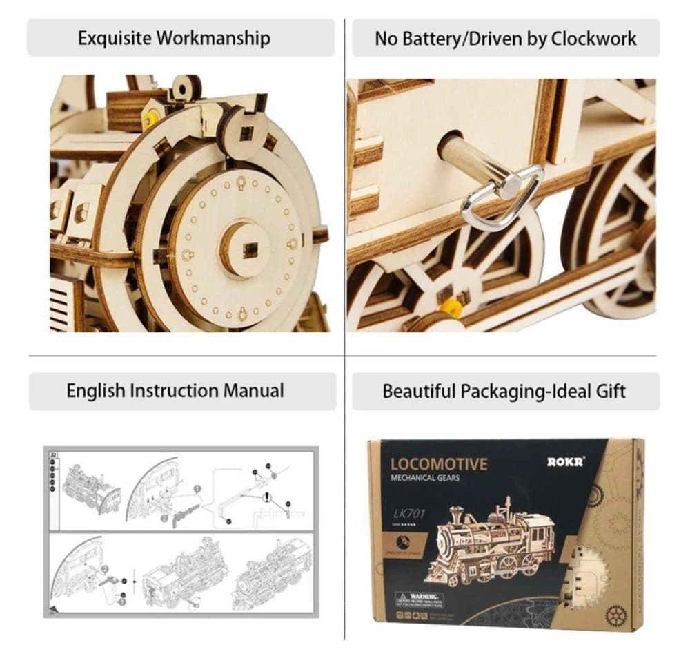 ROKR 3D-Puzzle Locomotive 350 Puzzleteile - Bild 3