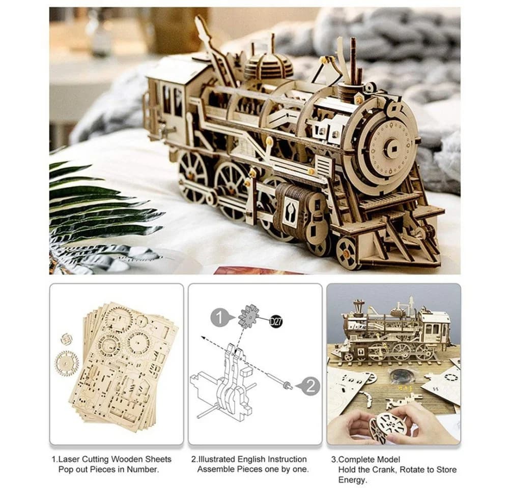 ROKR 3D-Puzzle Locomotive 350 Puzzleteile - Bild 4