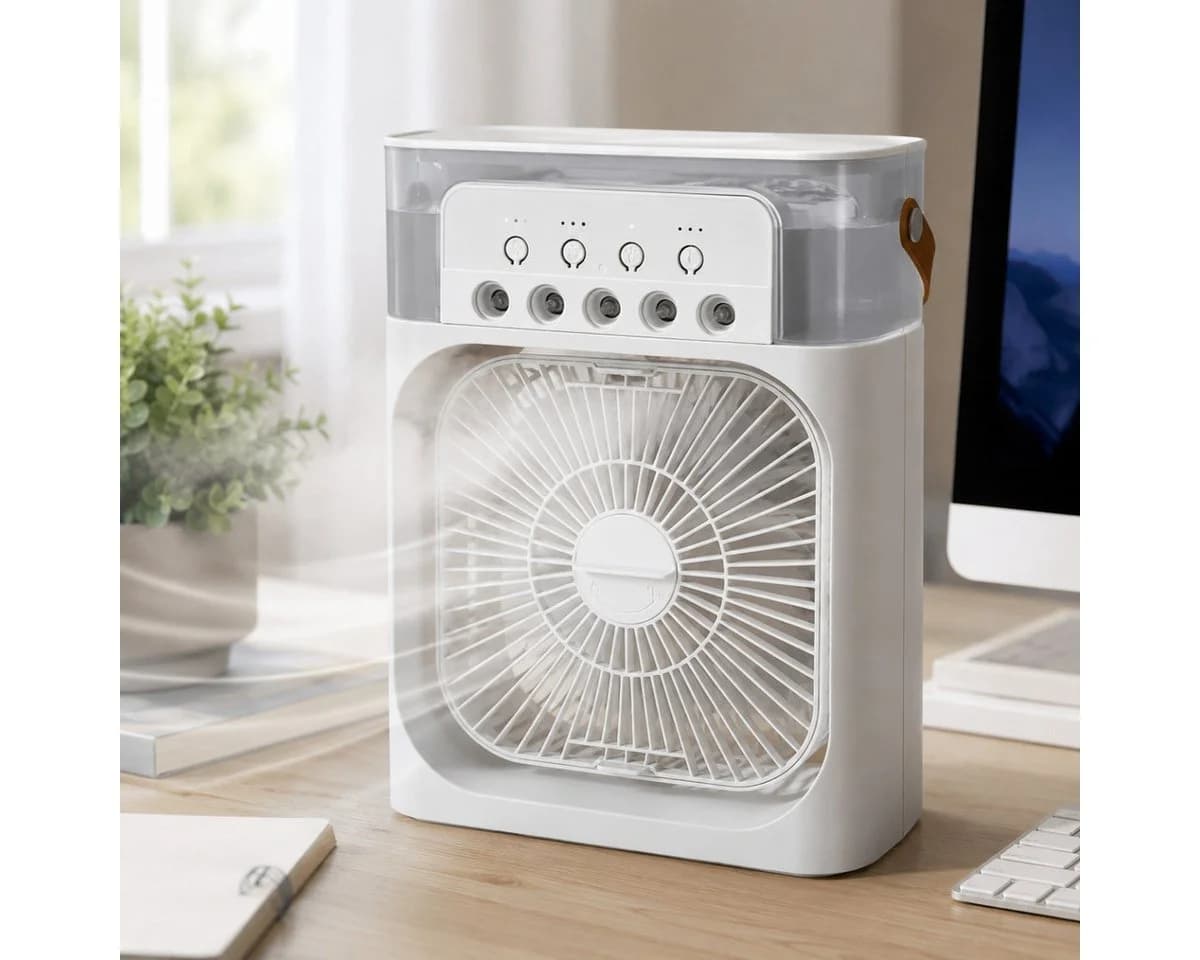 COFI 1453 Tischventilator mit Sprühnebel, LED-Licht und Timer - Bild 4