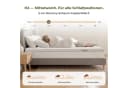 emerspring Memory Foam Topper 5 cm Visco H2 Atmungsaktiv Abnehmbarer Bezug Bild 3