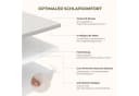 emerspring Memory Foam Topper 5 cm Visco H2 Atmungsaktiv Abnehmbarer Bezug Bild 4