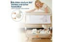 GarveeMore Babybett 3-in-1 Beistellbett Mobiles Babybett höhenverstellbar weiss Bild 5