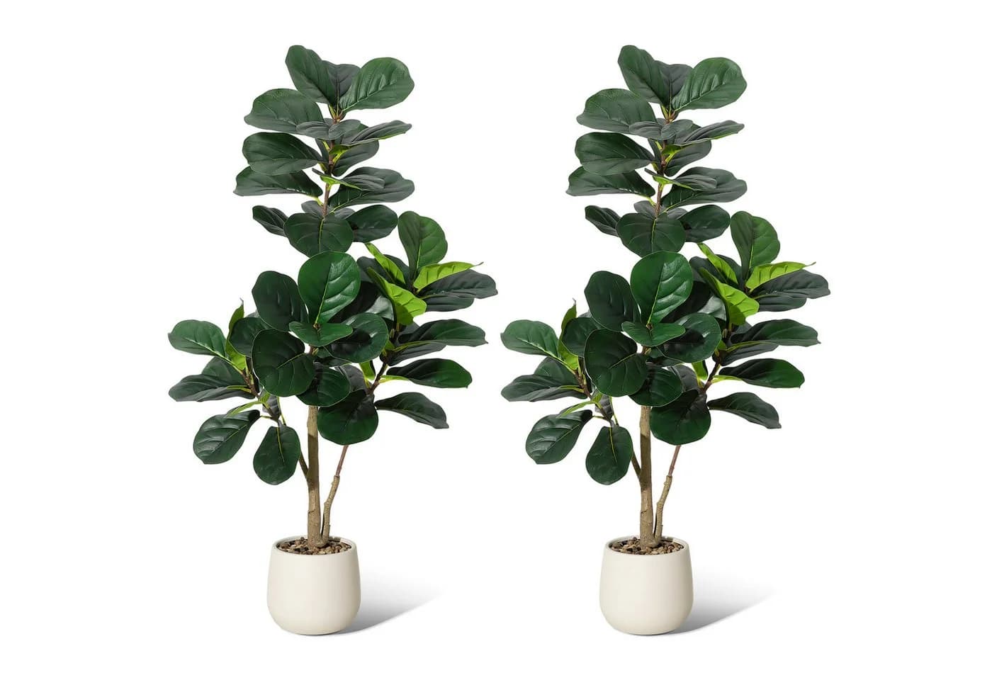 GarveeMore Künstlicher Geigenblatt-Feigenbaum 120 cm Grün - Bild 2